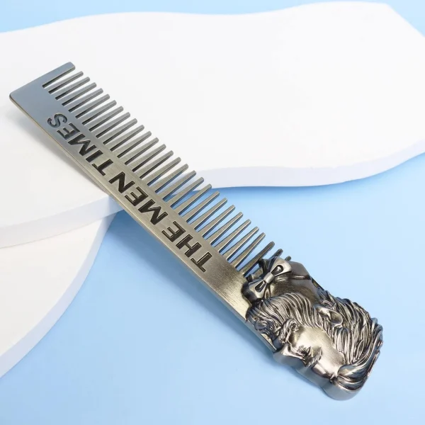 Letter Graphic Beard Comb