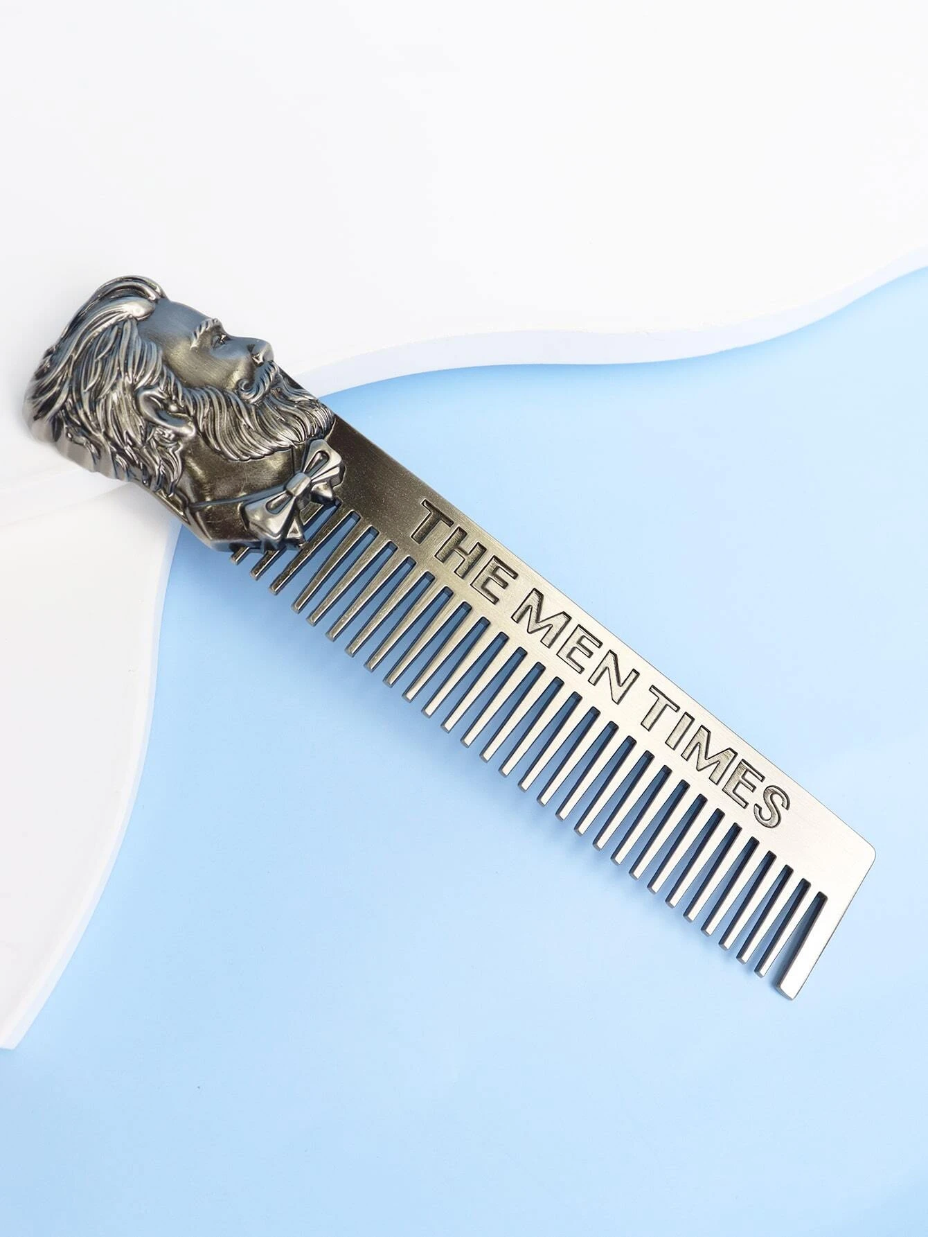 Letter Graphic Beard Comb