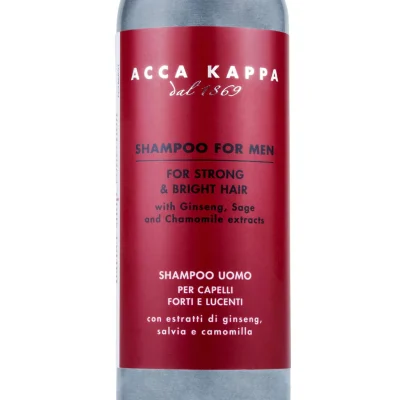 Acca Kappa shampoo for men with ginseng,sage & chamomile extracts 200ml