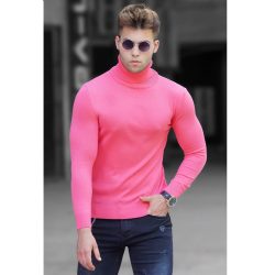 Pink Men's turtleneck sweater
