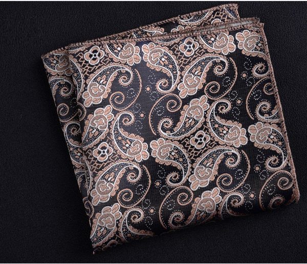 Τετράγωνο μαντήλι τσέπης με σχέδιο λαχούρια