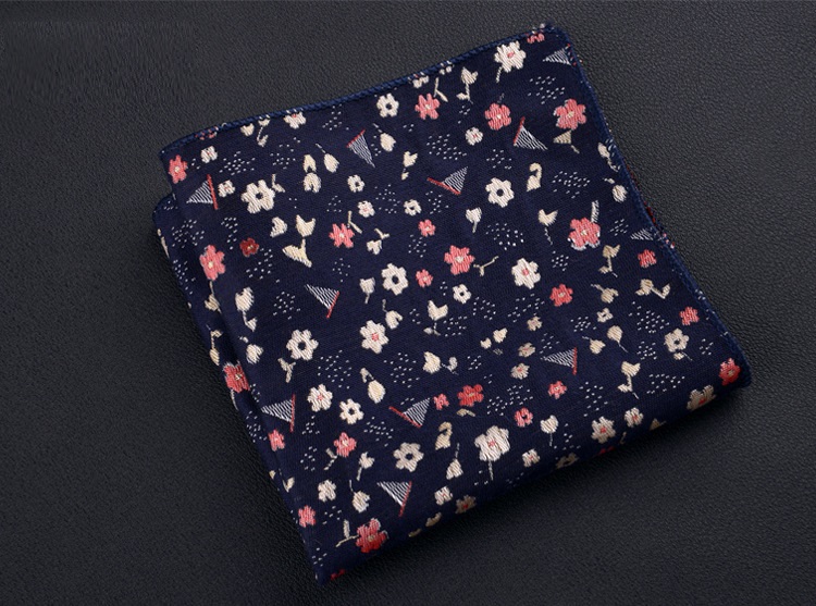 Τετράγωνο μαντήλι τσέπης πολύχρωμα σχέδια