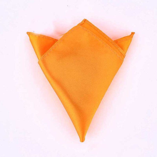 Πορτοκαλί τετράγωνο μαντήλι σακακιού