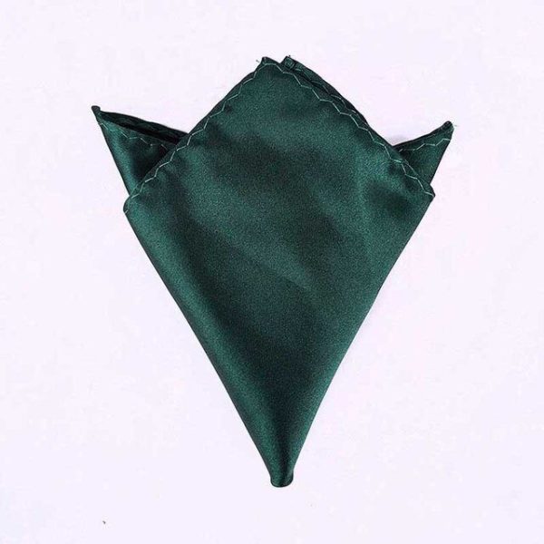 Σκούρο πράσινο τετράγωνο μαντήλι σακακιού