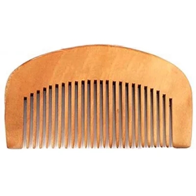 Σετ 2 τμχ Εργαλείο περιποίησης για μαλλιά & γένια, ξύλινο