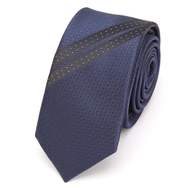 Ανδρική γραβάτα με ρίγα, μπλέ