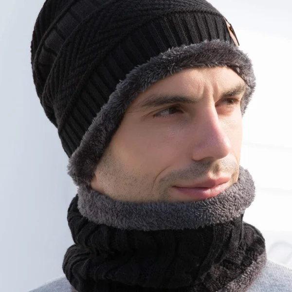 knitting hat scarf