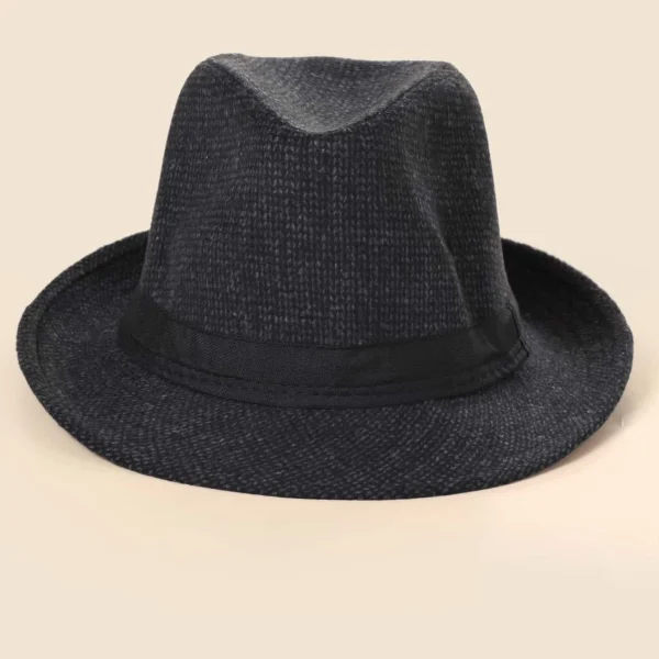 Ανδρικό καπέλο μαύρο Fedora