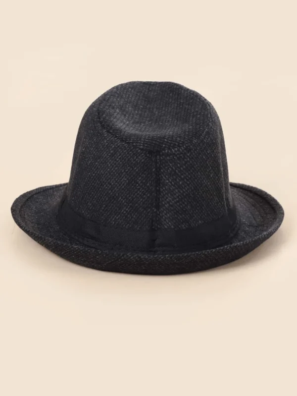 Ανδρικό καπέλο μαύρο Fedora