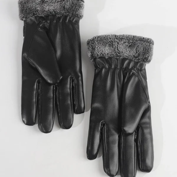 Ανδρικά δερμάτινα γάντια με Fleece