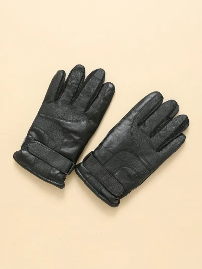 Ανδρικά δερμάτινα γάντια με Fleece