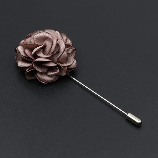 Πολυτελής καρφίτσα πέτου λουλούδι σκούρο ροζ