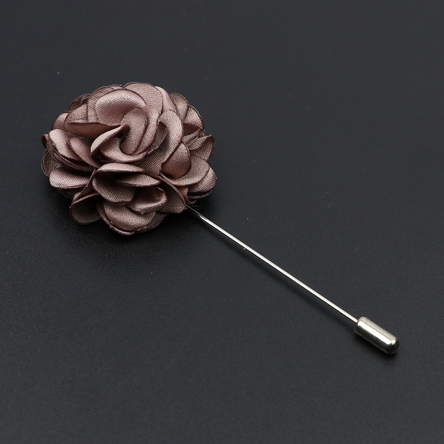 Πολυτελής καρφίτσα πέτου λουλούδι σκούρο ροζ