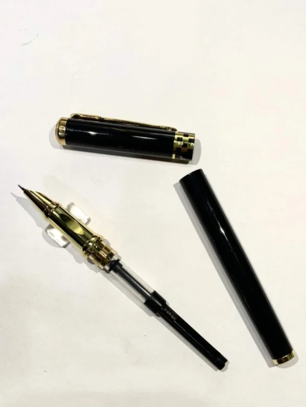 Φορητό μοντέρνο στυλό μαύρο χρυσό IV