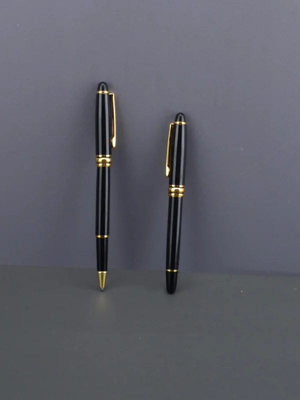 Φορητό μοντέρνο στυλό μαύρο χρυσό III