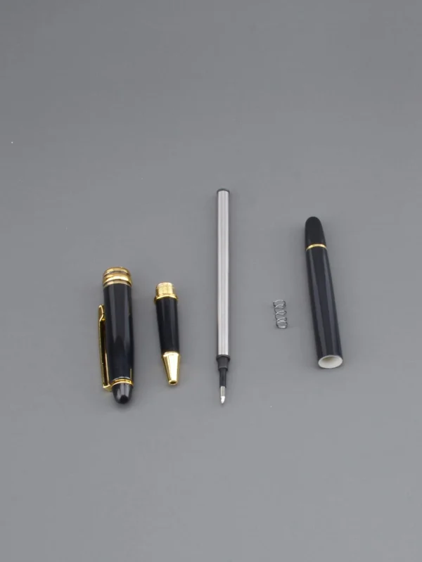 Φορητό μοντέρνο στυλό μαύρο χρυσό III