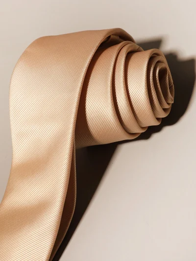 Πολυτελής ανδρική γραβάτα χρυσό σαμπανιζέ