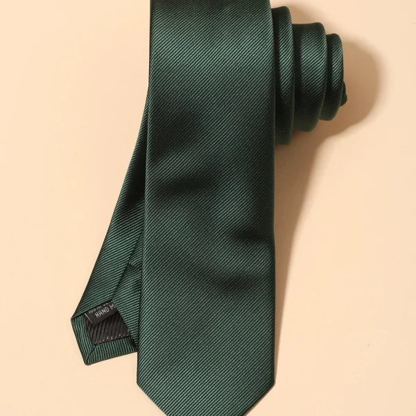 Πολυτελής ανδρική γραβάτα σκούρο πράσινο