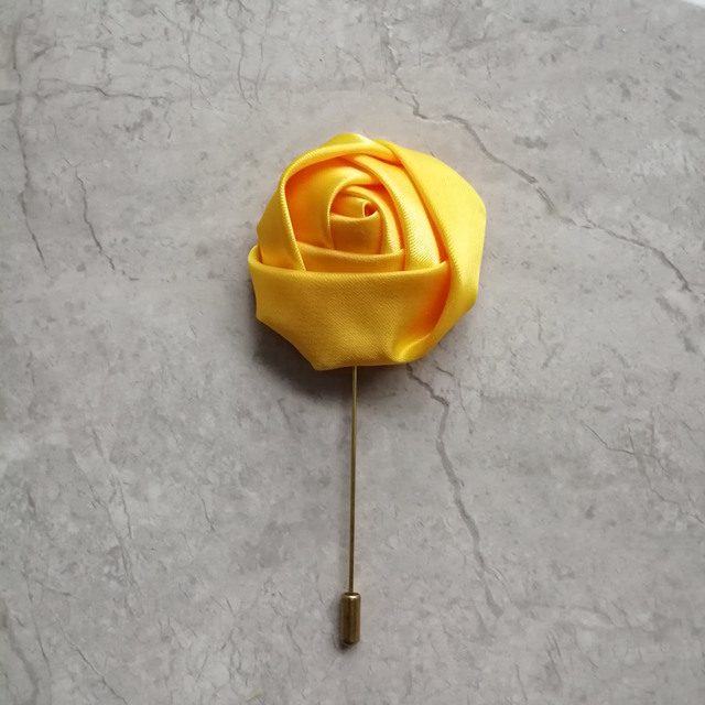 Ανδρική καρφίτσα πέτου λουλούδι κίτρινο