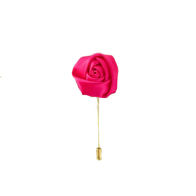 Ανδρική καρφίτσα πέτου λουλούδι κόκκινο ροζέ