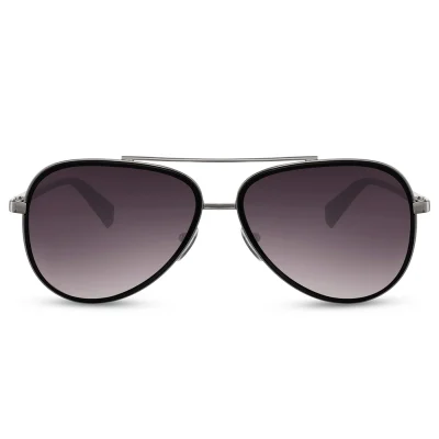 Μοντέρνα γυαλιά ηλίου black-dark purple