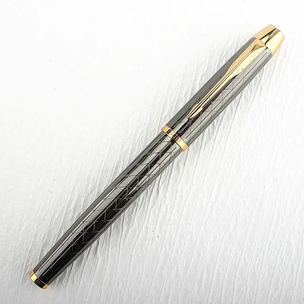 Κομψή πένα χρυσό γκρί ριγέ 0,38mm