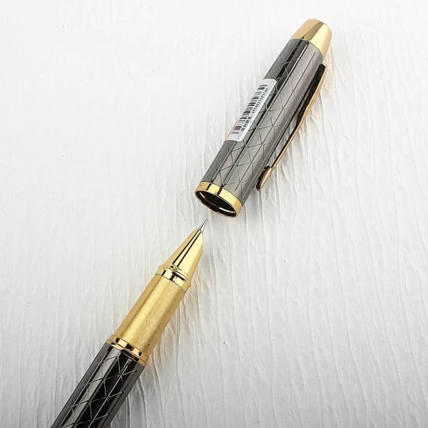 Κομψή πένα χρυσό γκρί ριγέ 0,38mm