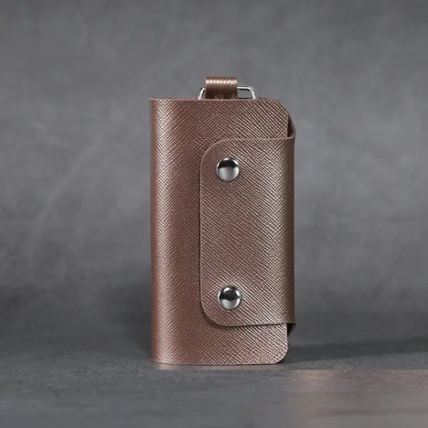 Men's brown leather berlok key holder 6 places