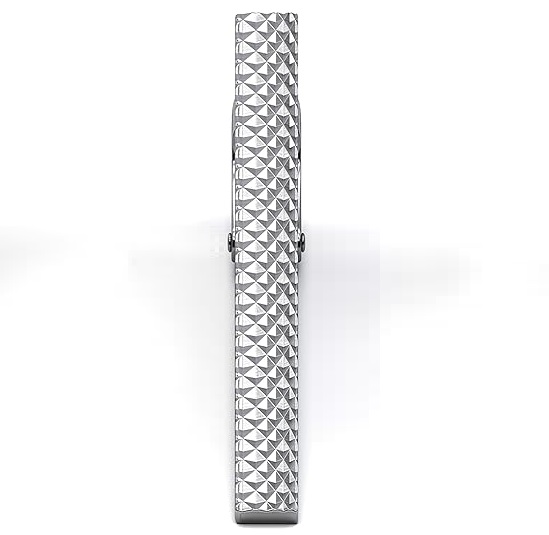 Embossed collar tie clip