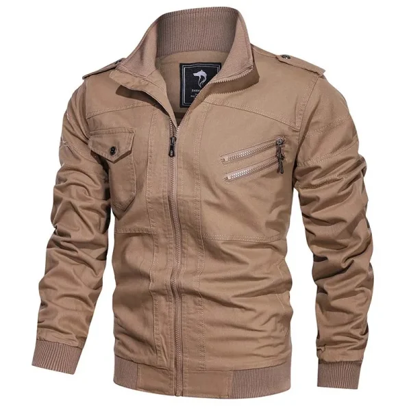 Men's military style Jacket beige - khaki