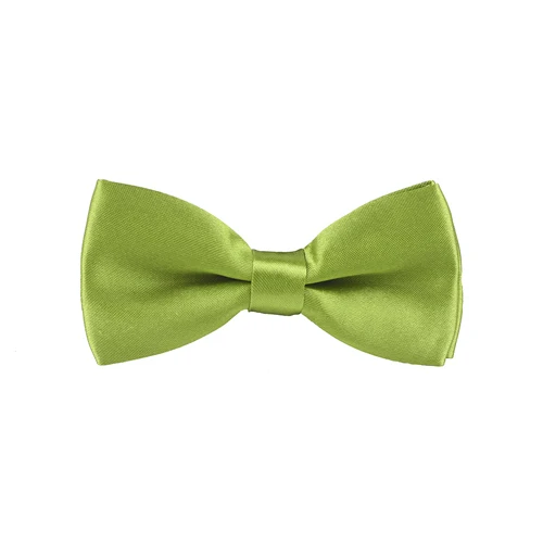 Basic olive pre-tied bow tie