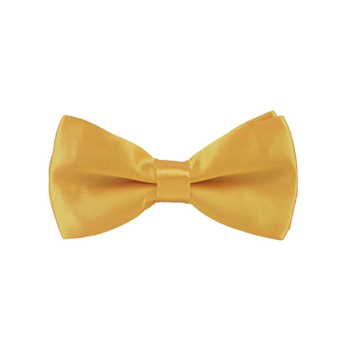 Basic saffron pre-tied bow tie