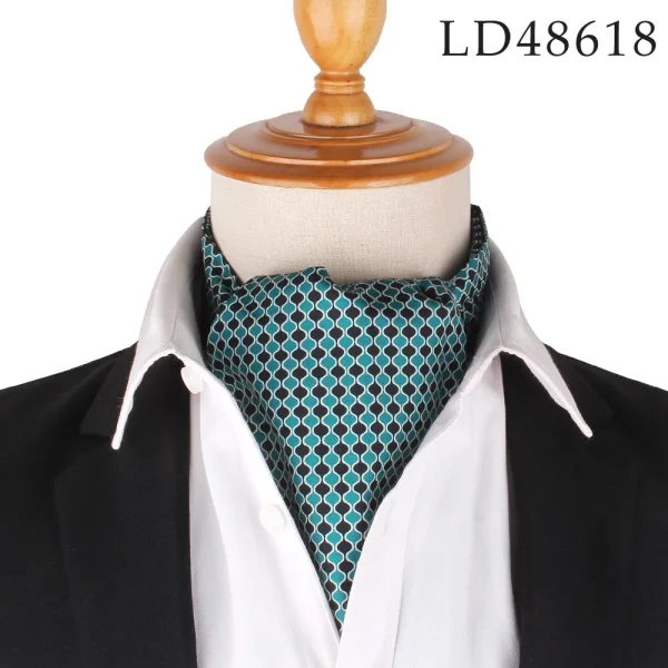 Men's Petrol Ascot Tie