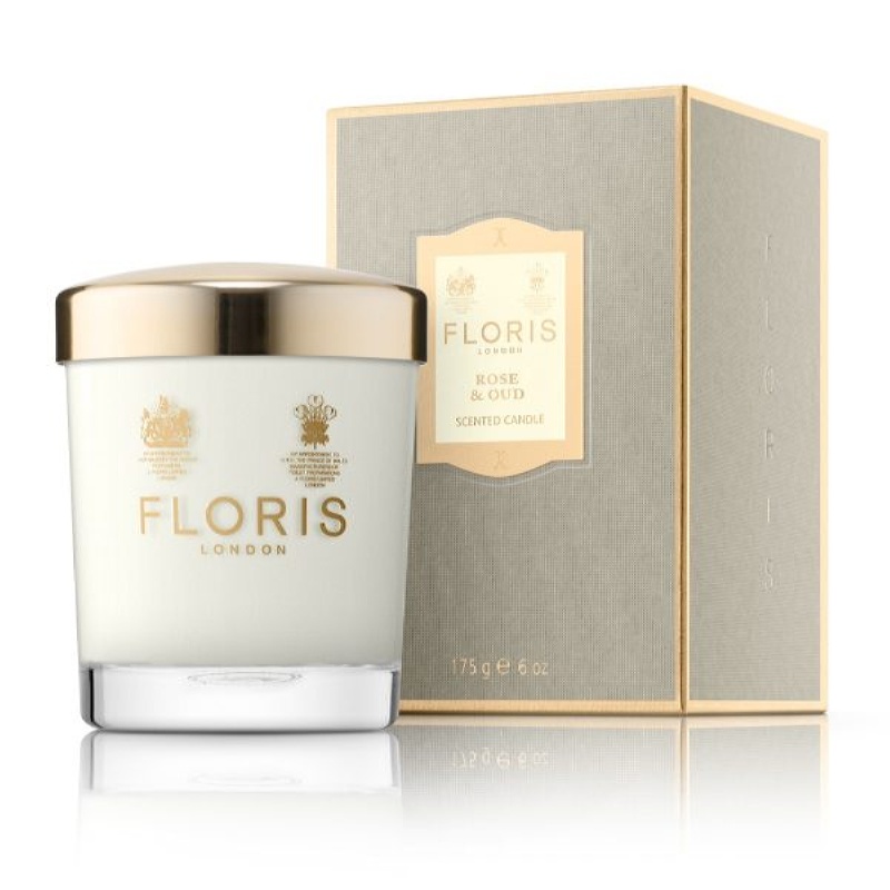 Floris London Rose & Oud 175g Scented Candle