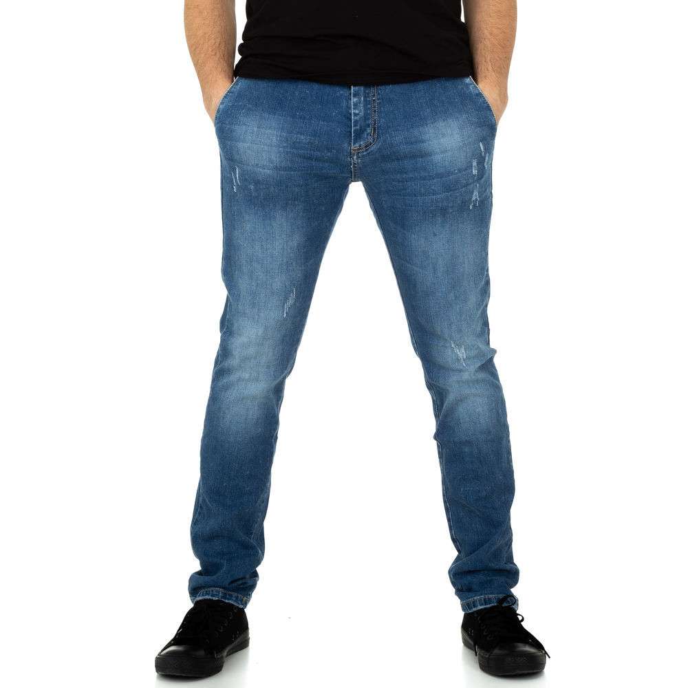 Fashion Men's Jeans Pants Stretch Dark Blue Skinny Jeans For Men Casual  Slim Fit Denim Pants