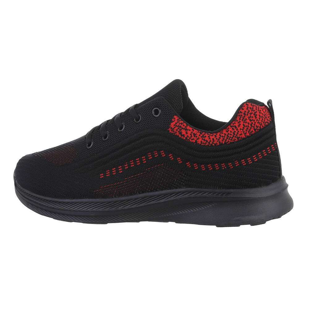 Ανδρικά Sneakers Μαύρο-Κοκκινο χρώμα